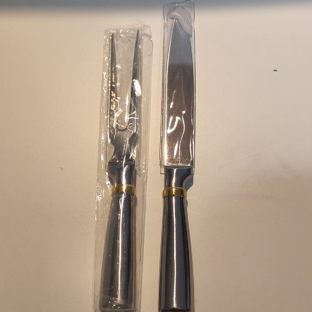 Silver and Gold Knife Set